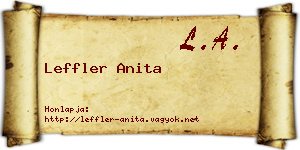 Leffler Anita névjegykártya